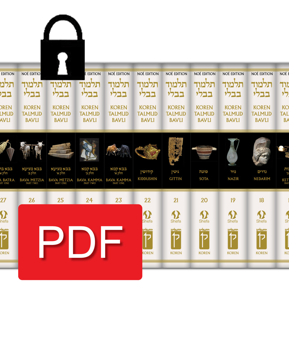 The Noé Edition Koren Talmud Bavli PDF Set Volumes 1-42