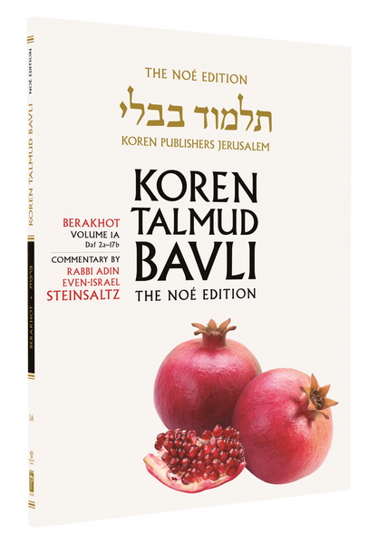 The Noé Edition Koren Talmud Bavli, Berakhot: Vol 1A, Daf 2a-17b, Paperback
